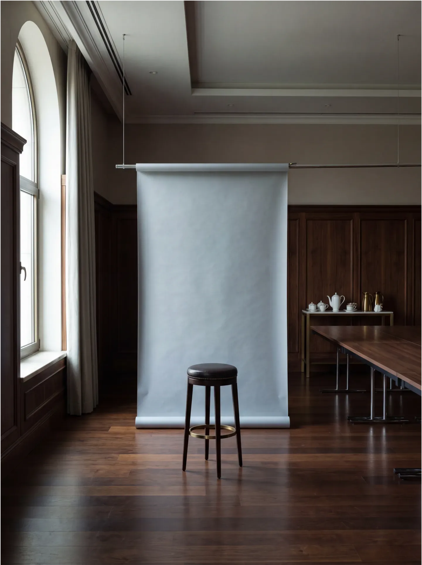 Mobile portrait studio set up at an Ankara corporate event for executive headshots